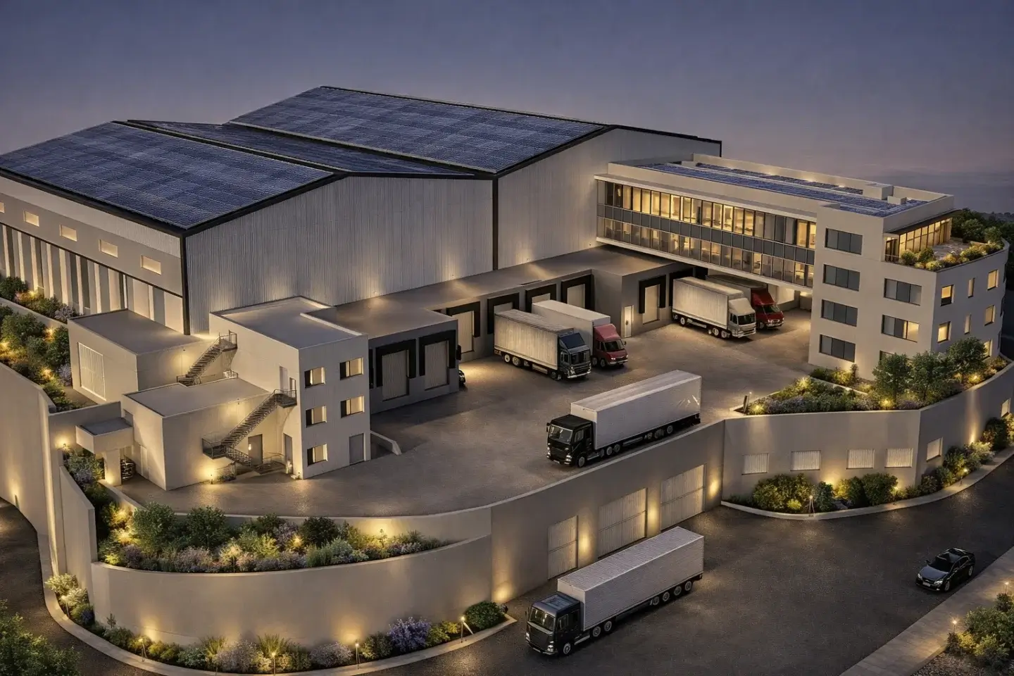 Handaq Logistics Centre Render Loading Bays